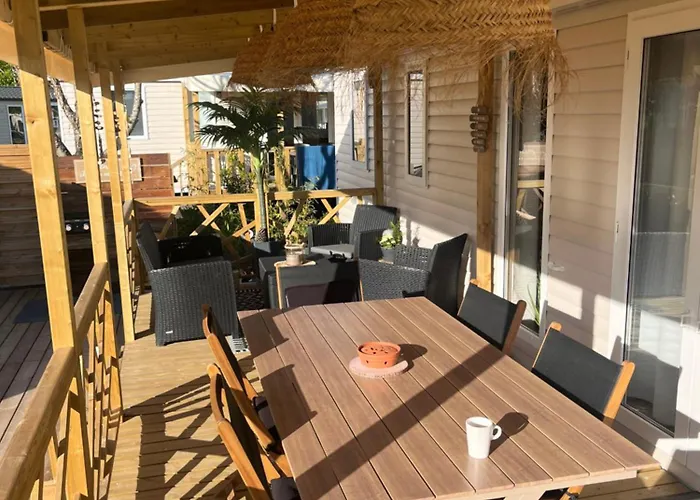 Mobil Climatise Au Calme Et Proche Des Activites Cap Ferret Campingplads Lège-Cap-Ferret